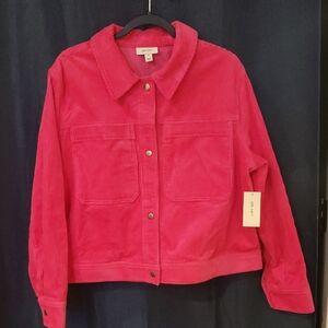 ON THE BYAS Women's Pink Corduroy Jacket